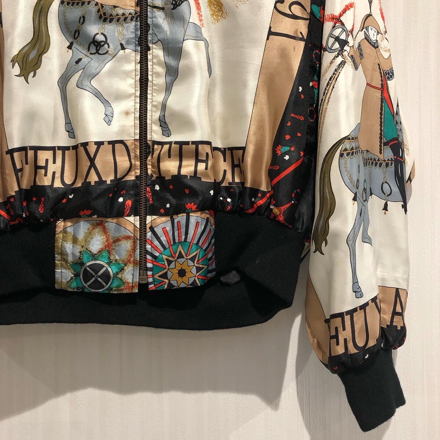 80s HERMES bootleg scarf pattern blouson【高円寺店】 | What'z up 80s HERMES bootleg scarf pattern blouson【高円寺店】 | What'z up