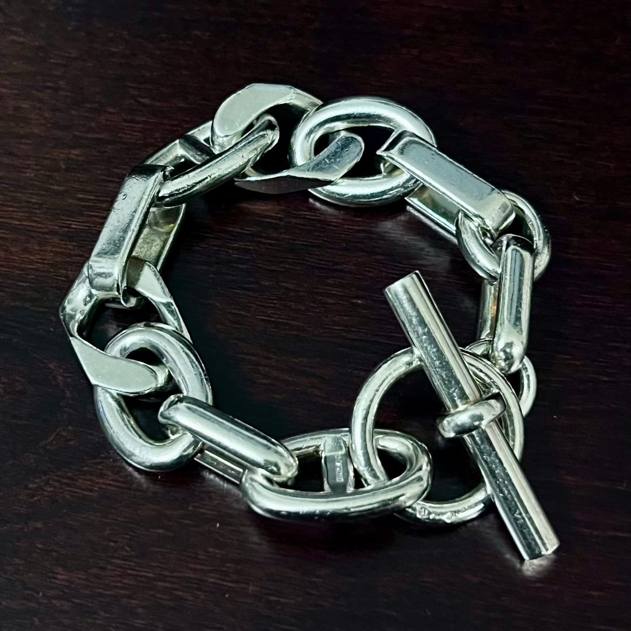 HERMES Alea Bracelet GM Sterling Silver | エルメス アレア