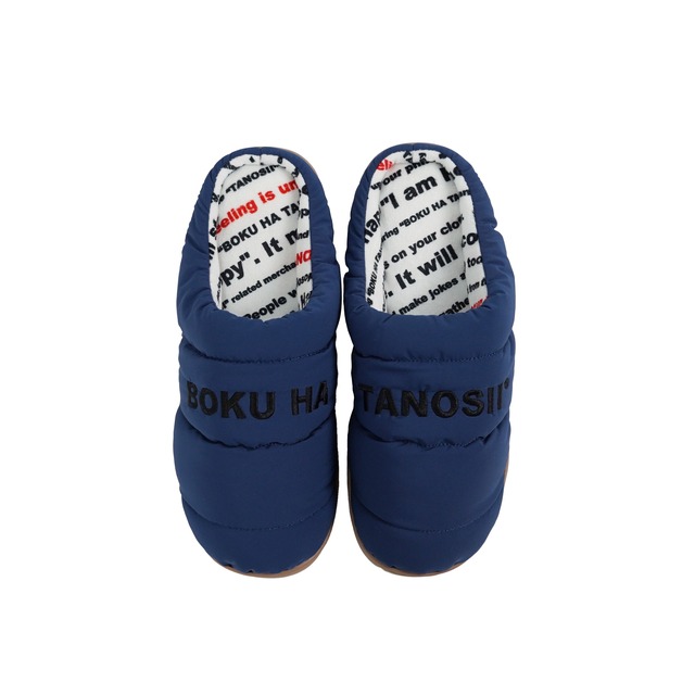 BOKU HA TANOSII × SUBU ／ ボクタノパフサンダル "Navy"