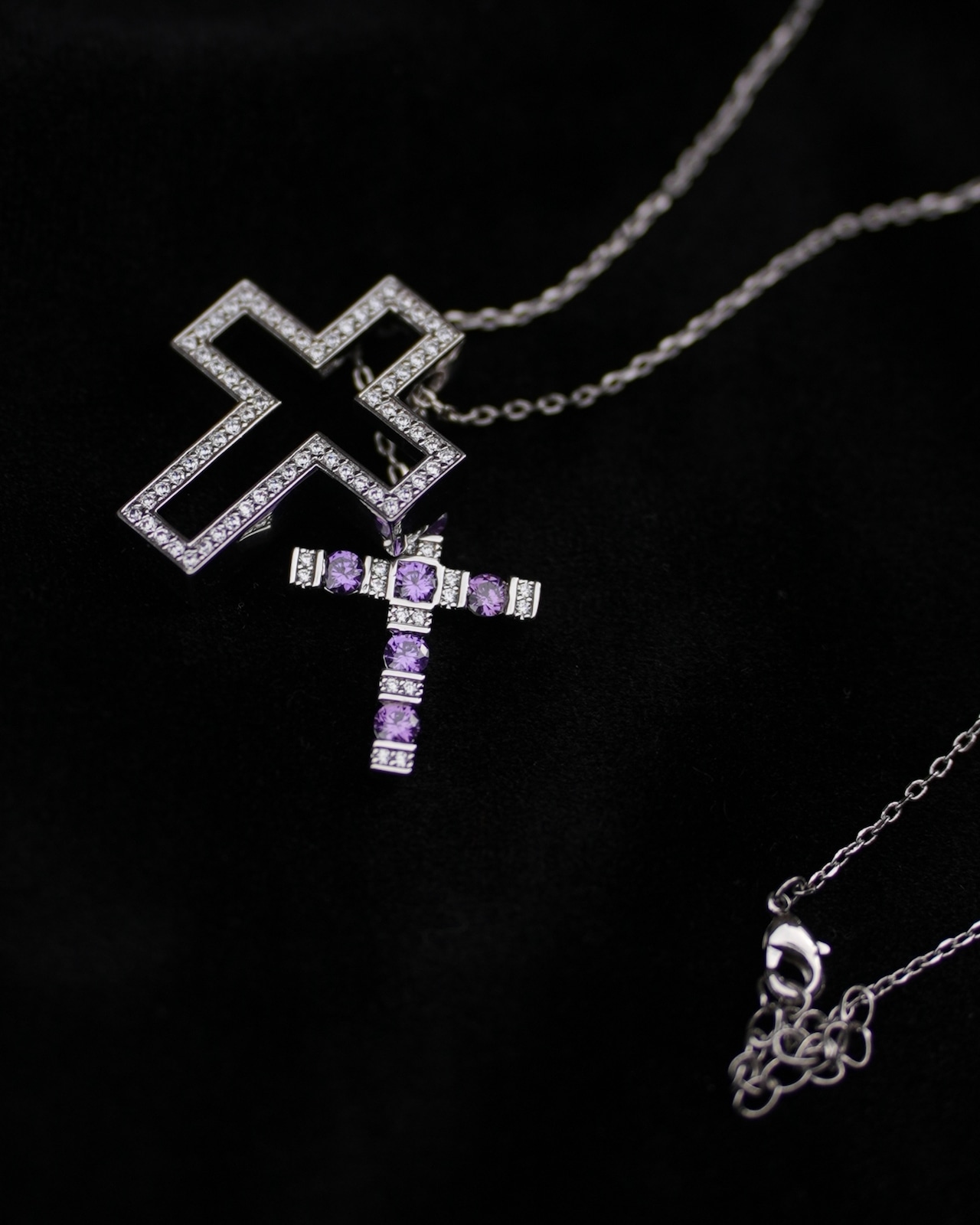 【数量限定】Premium luxury purple necklace【BEL25-0110】