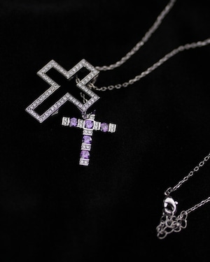 【数量限定】Premium luxury purple necklace【BEL25-0110】
