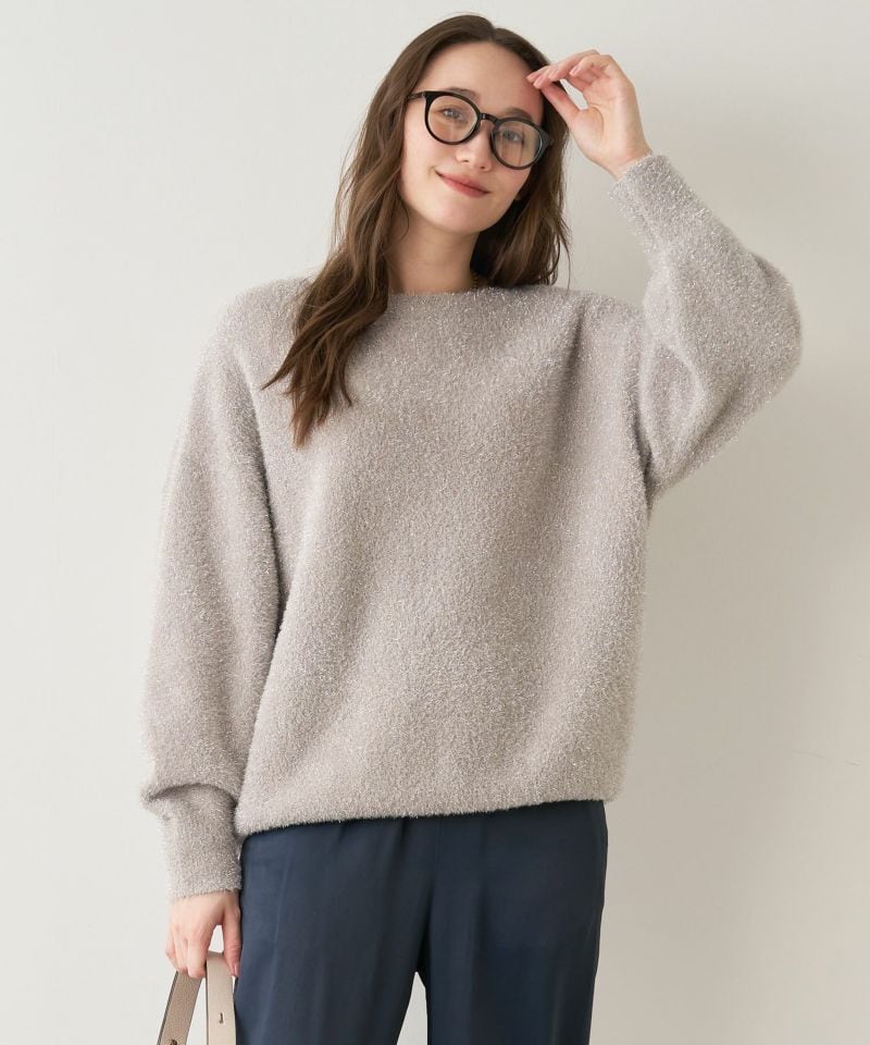【MICA&DEAL マイカアンドディール】SHAGGY LAME PULLOVER シャギーラメプルオーバー 0124308206 (2COLORS)