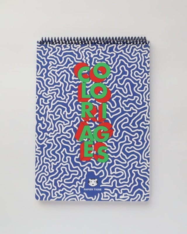 【残り1点】PAPIER TIGRE 大人の塗り絵 カラーリング ノートブック パピエティグル