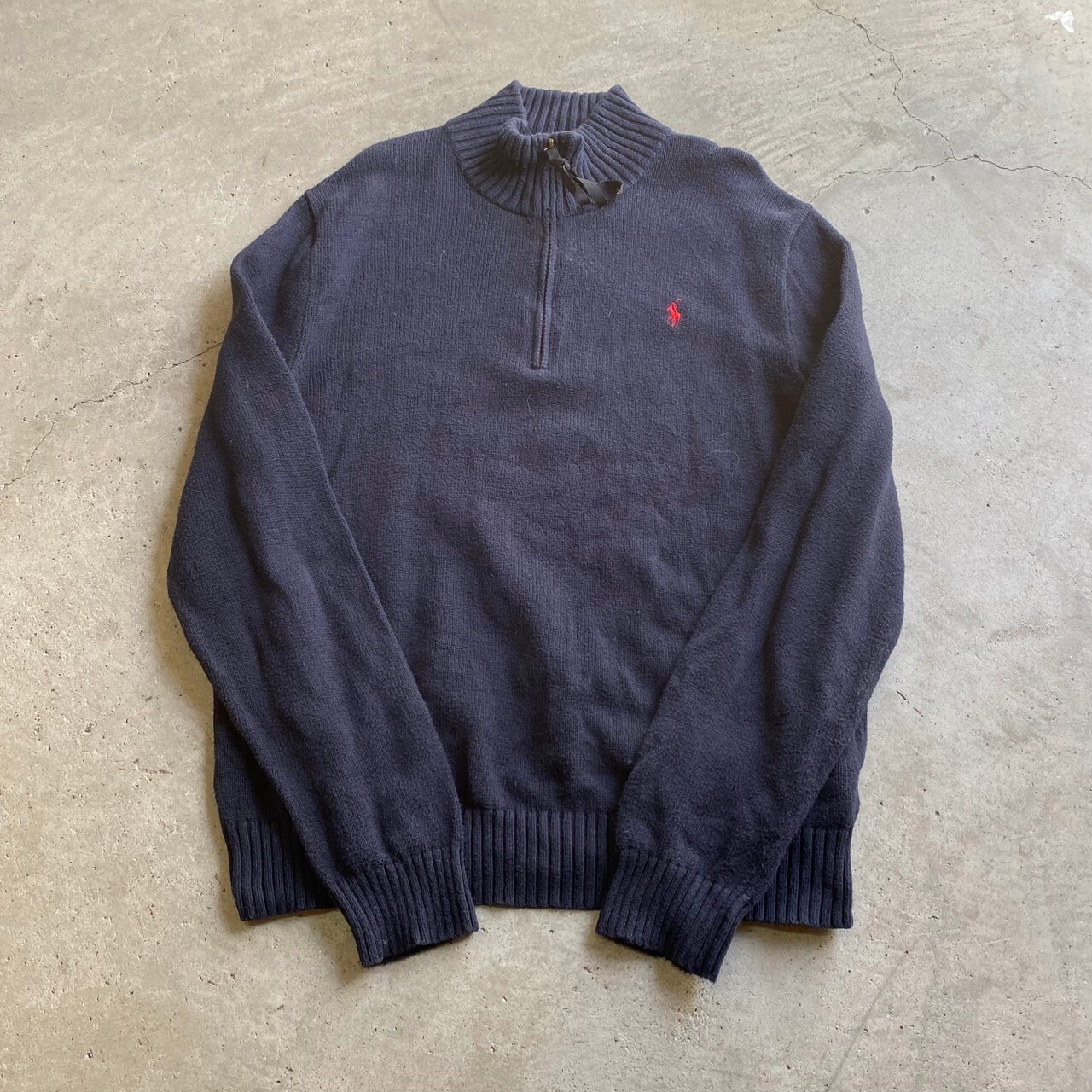 Polo Ralph Lauren ポロラルフローレン ハーフジップ コットンニット 