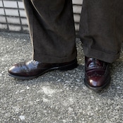 Johnston & Murphy wingtip leather shoes wine red