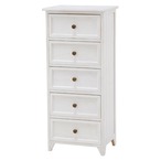 シャビーウッドファニチャー チェスト MCH-5385AW 幅41×奥行31×高さ93cm