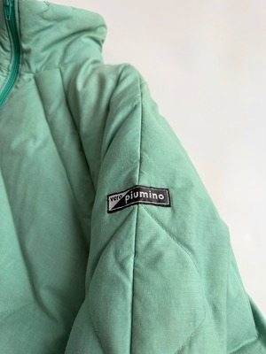 Mint green down jacket