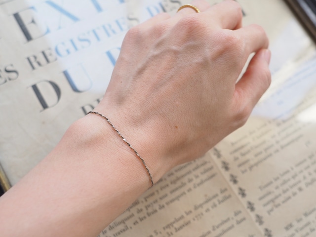 ITALY Vintgae 925 silver chain bracelet