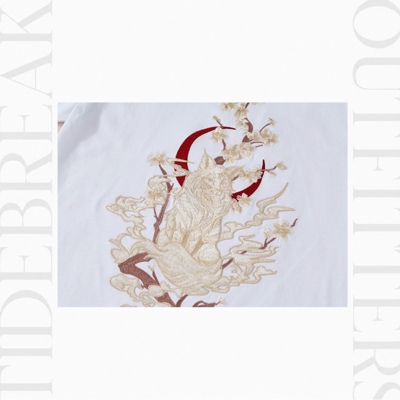 Hem Embroidered Loose T-Shirt TB2432・画像10