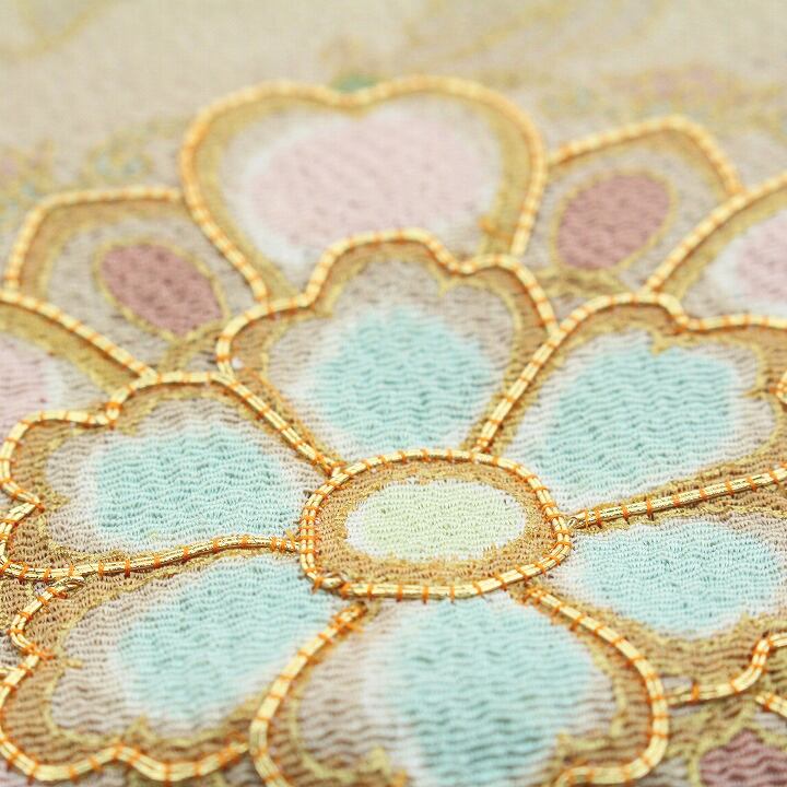 特選の逸品 【三越】誂え 華やかな【手絞り・金彩・金駒刺繍】 新品の