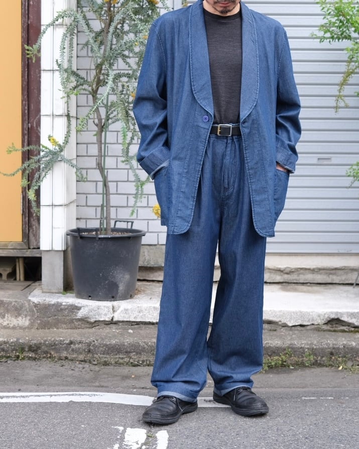 SEEALL” ESSENTIAL EASY PANTS WITH COTTON LINING Denim Rigid