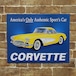 シボレー・コルベット(America's Only Authentic Sport's Car)アメリカンブリキ看板