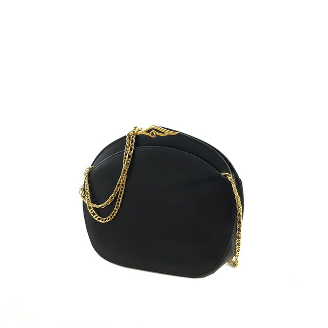 Cartier カルティエ サファイアライン レザー チェーン ショルダーバッグ ネイビー vintage ヴィンテージ オールド d3tcvn