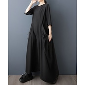 リボンポケット ロングワンピース  30231