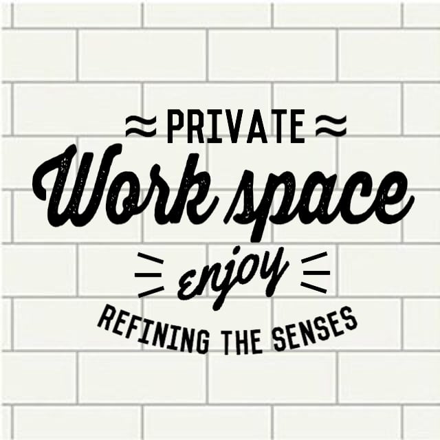ワークスペース！【ウォールステッカー】WORKSPACE 自分の作業部屋や趣味部屋をカッコ良く！心地よいスペースに♪