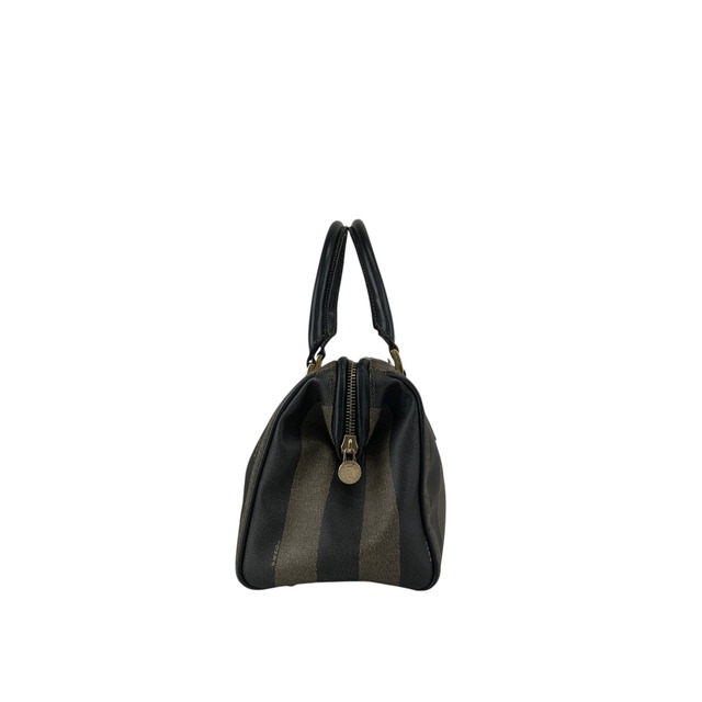 FENDI フェンディ ぺカン ショルダーバッグ ブラウン FFロゴ PVC ボストン 2WAY vintage ヴィンテージ オールド 3vuaud