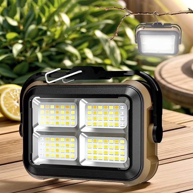 【新品・未使用】LEDランタン キャンプ ライト 1台5役・3000lm超高輝度 laiqianle LED ランタン キャンプランタン 超高輝度 4400mAh ソーラー