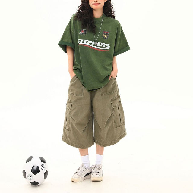 エンブレムユニフォームデザインTシャツ 3col   R00500
