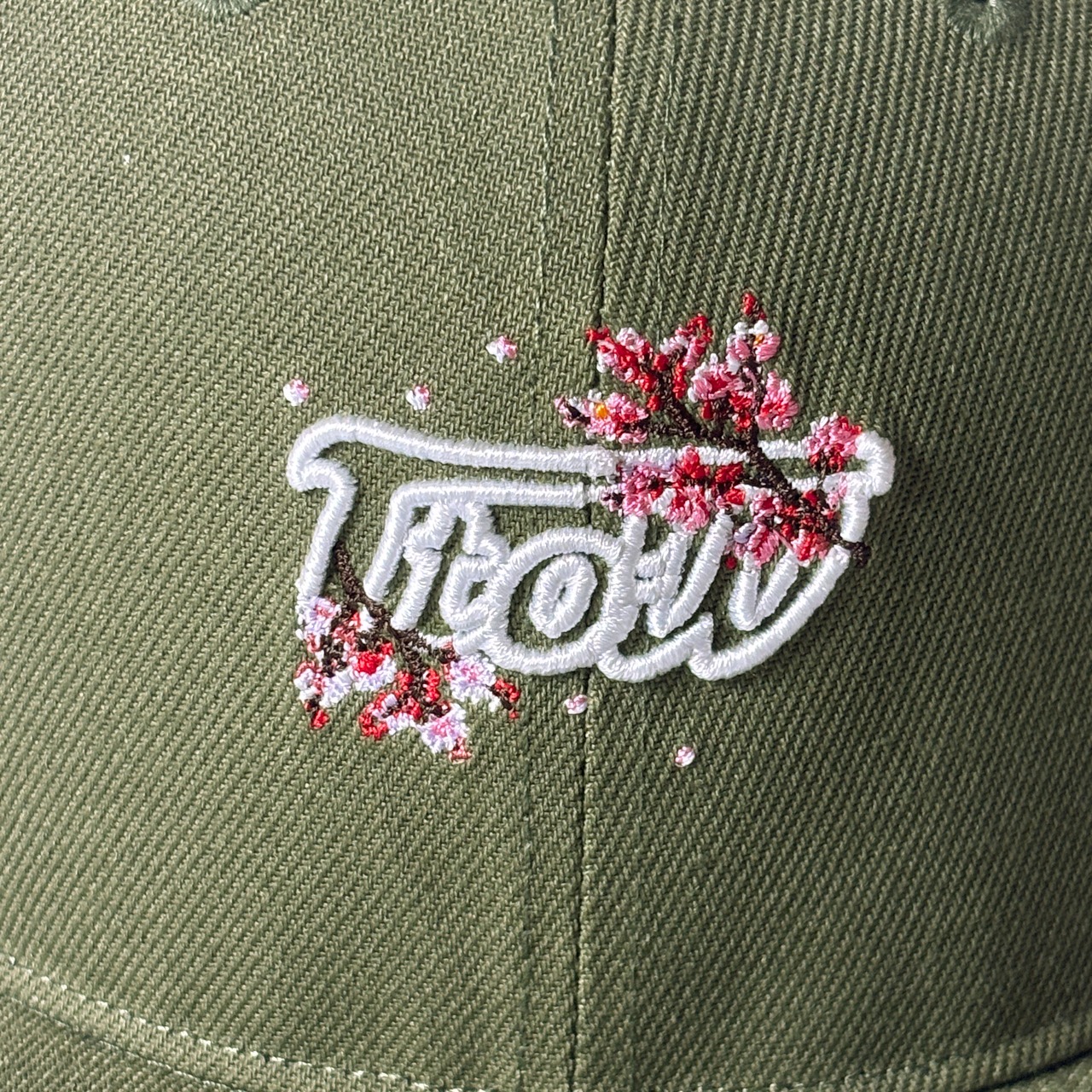 BASE BALL CAP【桜】【OLIVE】