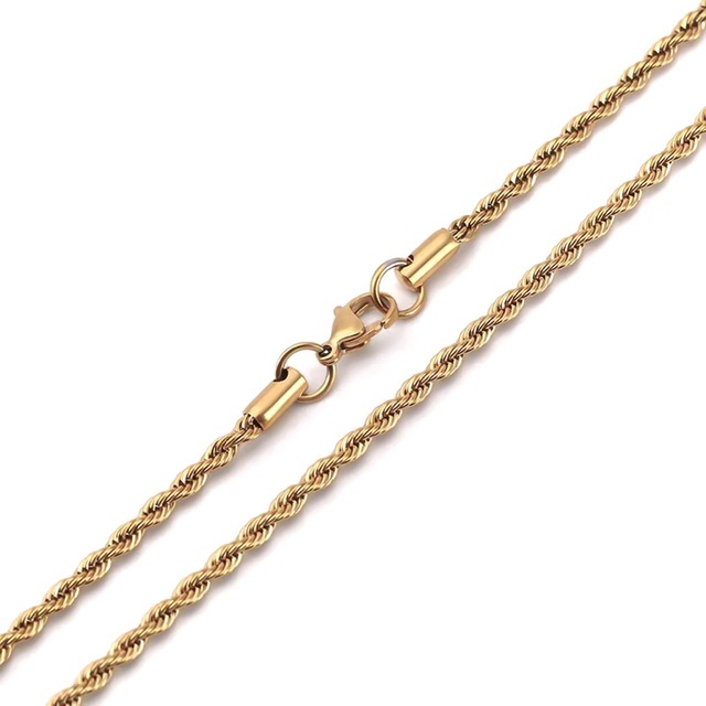 316L rope chain【GOLD】#n67