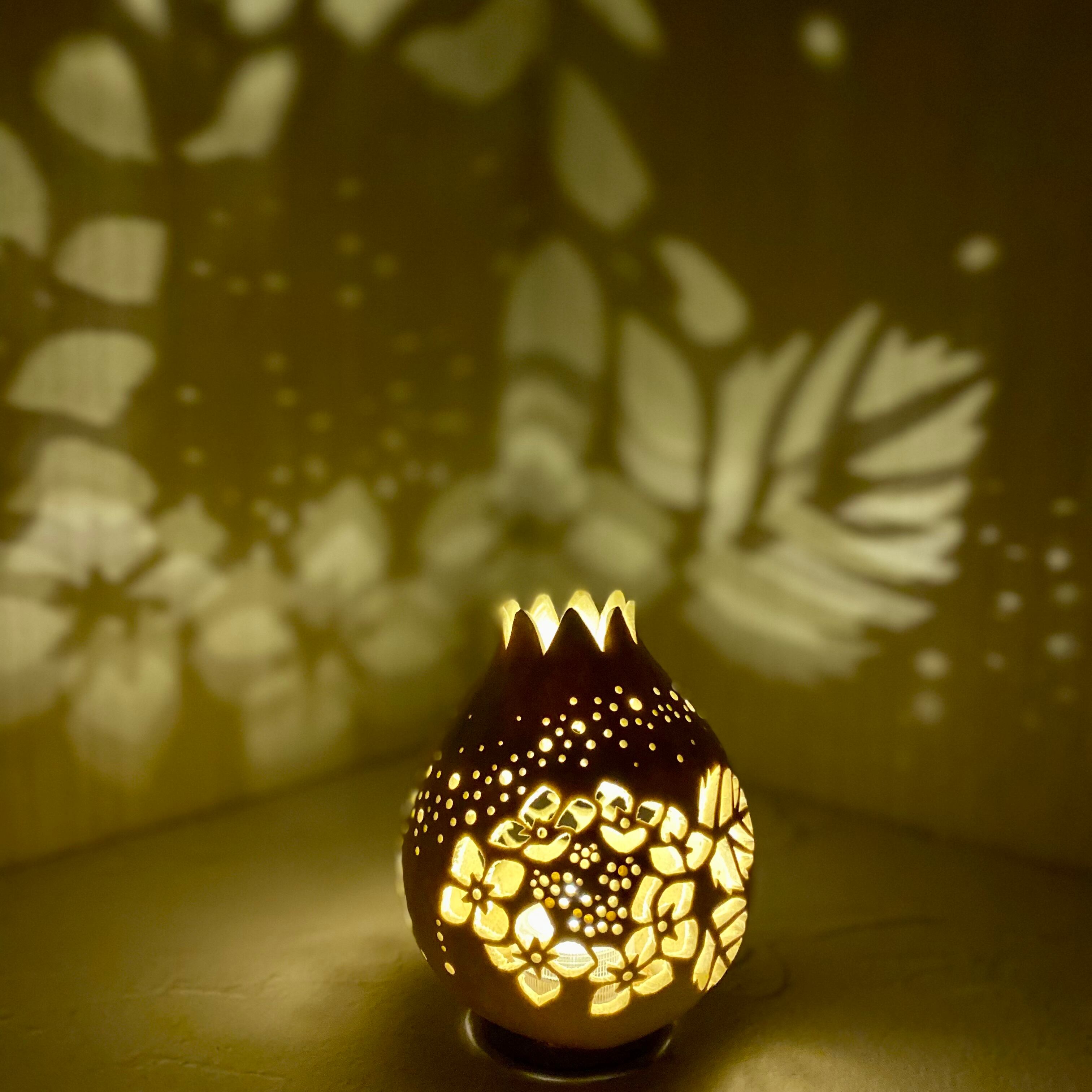 紫陽花のライト