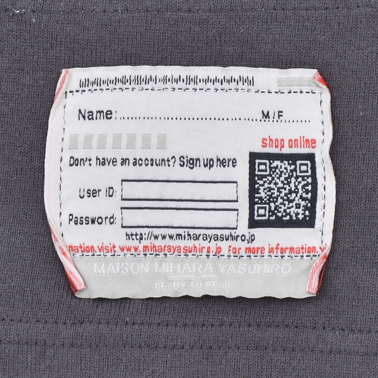【Maison MIHARA YASUHIRO】PRICE STICKER TEE - 10