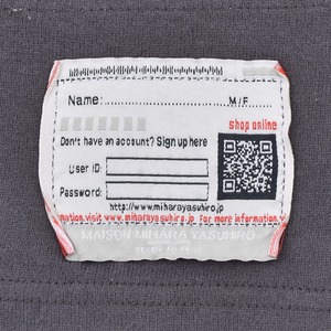 【Maison MIHARA YASUHIRO】PRICE STICKER TEE