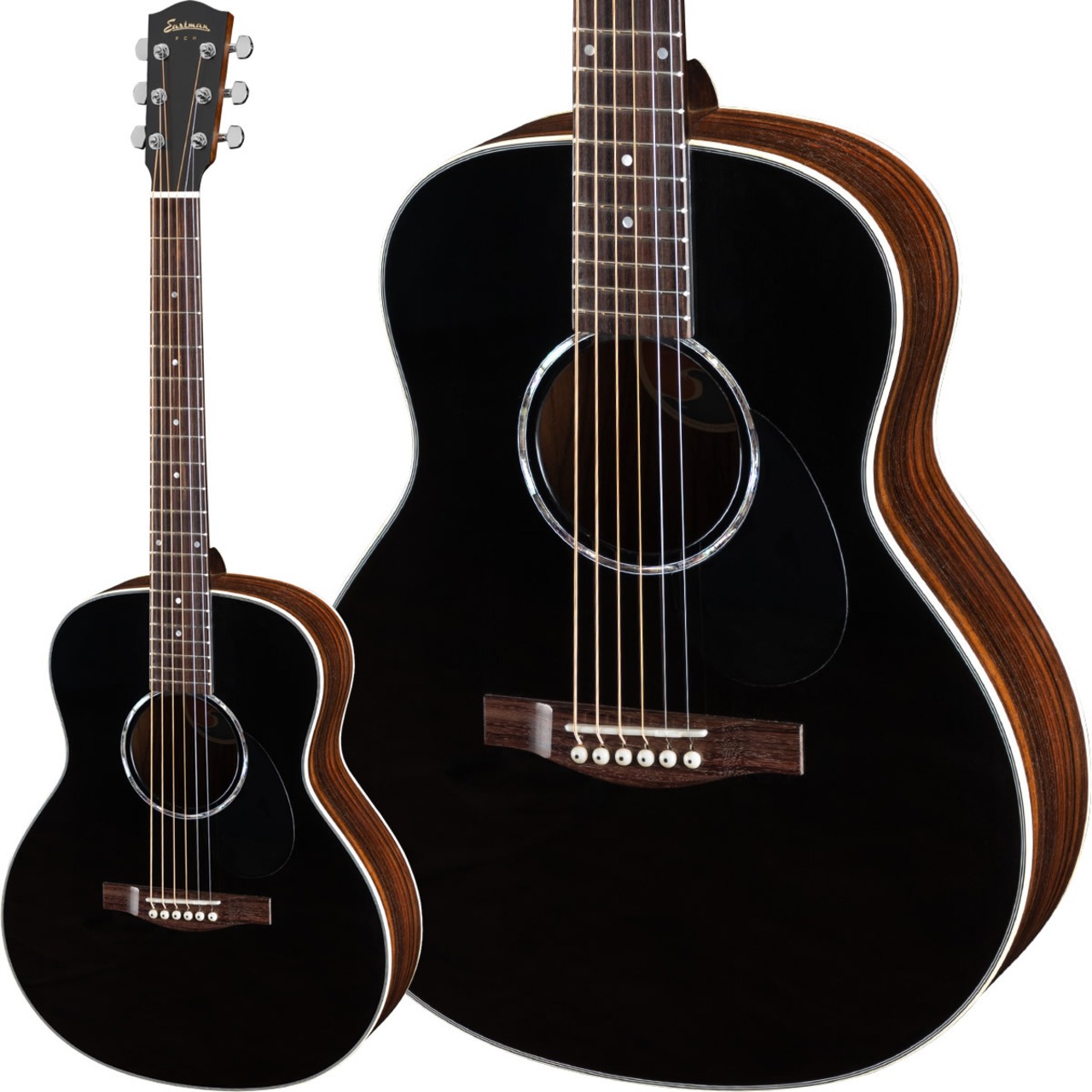 Eastman PCH2-TG-BK "Traveler" (Black Top) [数量限定特典！大定番カポタスト SHUBB C1/C プレゼント！]