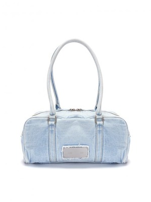 [MATIN KIM] VINTAGE DENIM SPORTY TOTE BAG IN SKY
