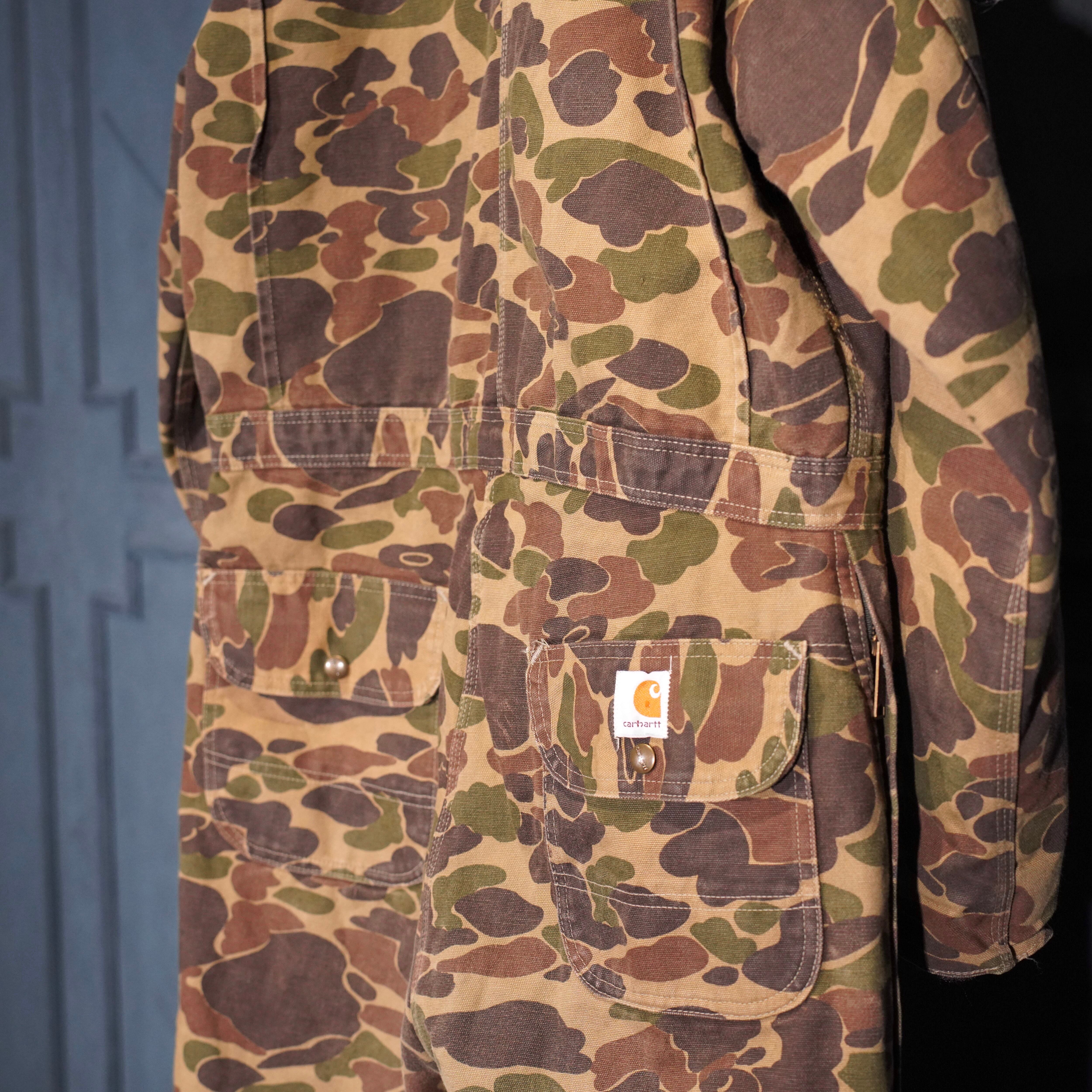 80's USA VINTAGE Carhartt DUCK HUNTER CAMOUFLAGE PATTERNED DUCK
