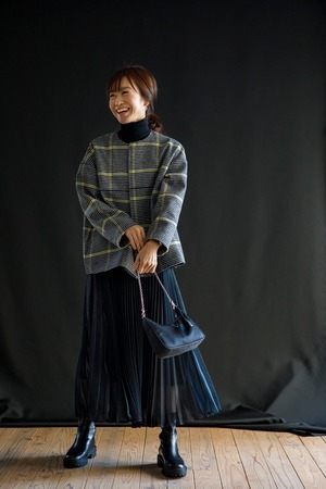 ショートコート【チェック】