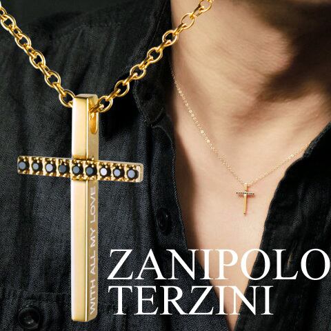 zanipolo terzini ザニポロタルツィーニ ゴールドクロス ネックレス ...