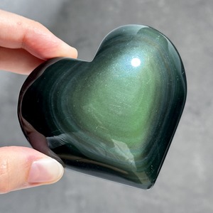 レインボーオブシディアン ハート15◇ Rainbow obsidian ◇ 天然石・鉱物・パワーストーン