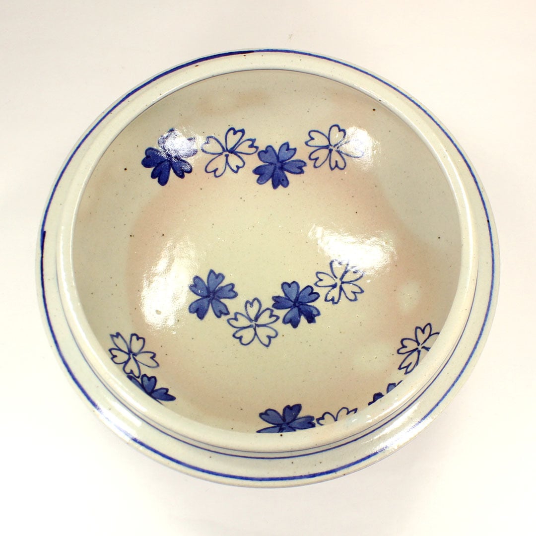 押小路窯（庄左エ門）作 染付 桜川水指 | 茶道具 浜田