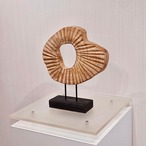輸入品 オブジェ 木製 置物 インテリア 雑貨 小物 アート 抽象彫刻 モダン 北欧 美術 モデルルーム モニュメント 展示品