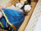 「VENEZIA」フリンジエプロン Carla FIRENZE 箱入り(シミあり) 画像16