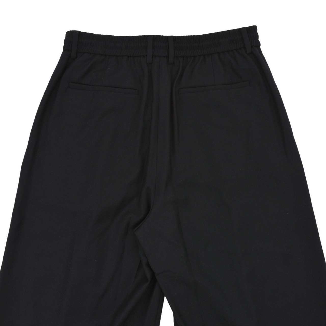 【JUUN.J】Wide Wool Flannel Pants(BLACK) - 4
