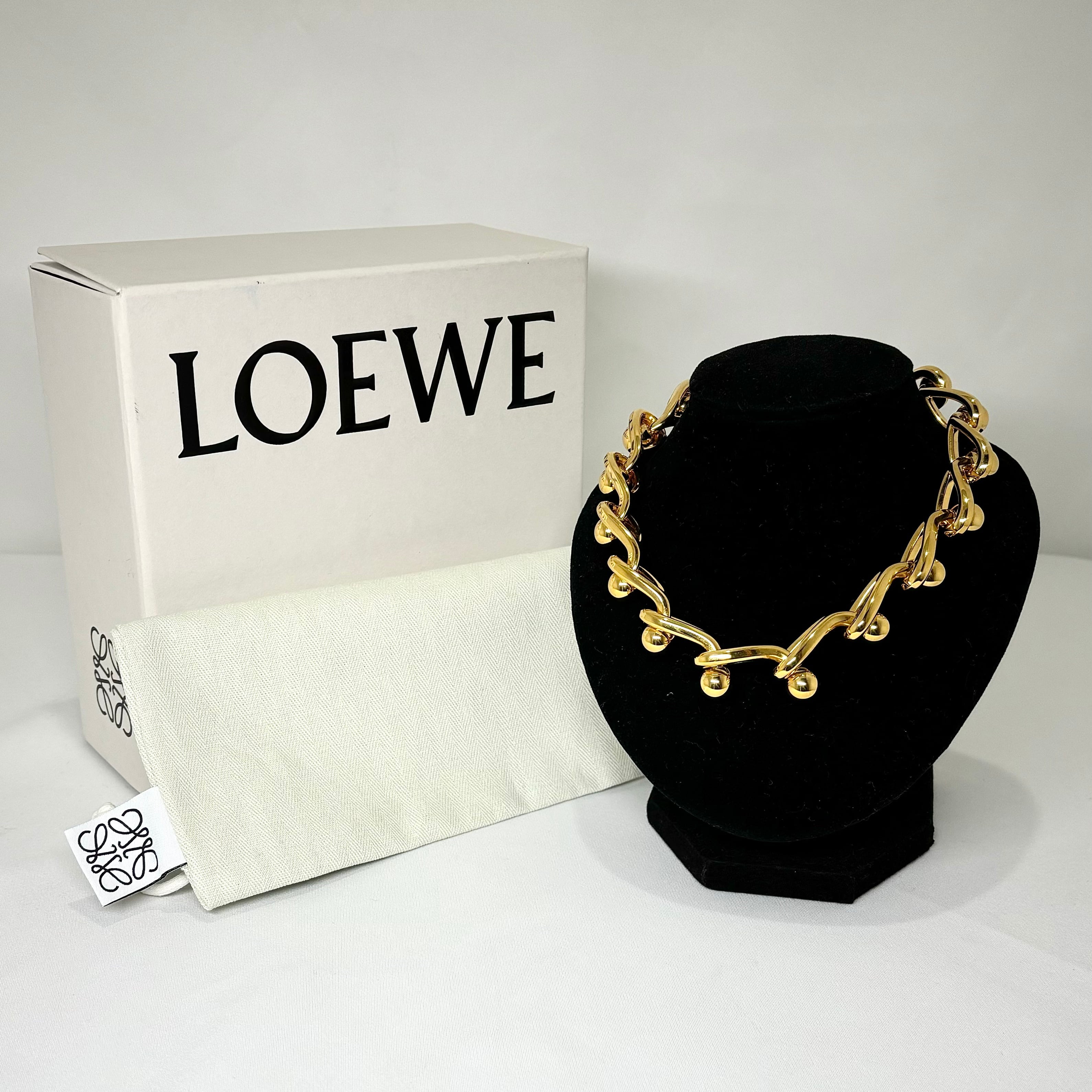 LOEWE ロエベ ドロップ チェーン ネックレス GP ゴールド | 2122 LOEWE ロエベ ドロップ チェーン ネックレス GP ゴールド | 2122