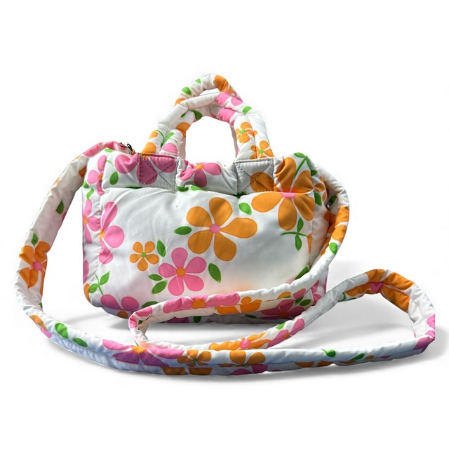 【ERL】イーアールエル フローラルプリント ダウンバッグ