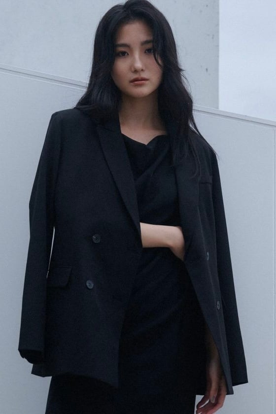 KINO THE KEI double-breasted jacket ダブル ブレスト ジャケット Black