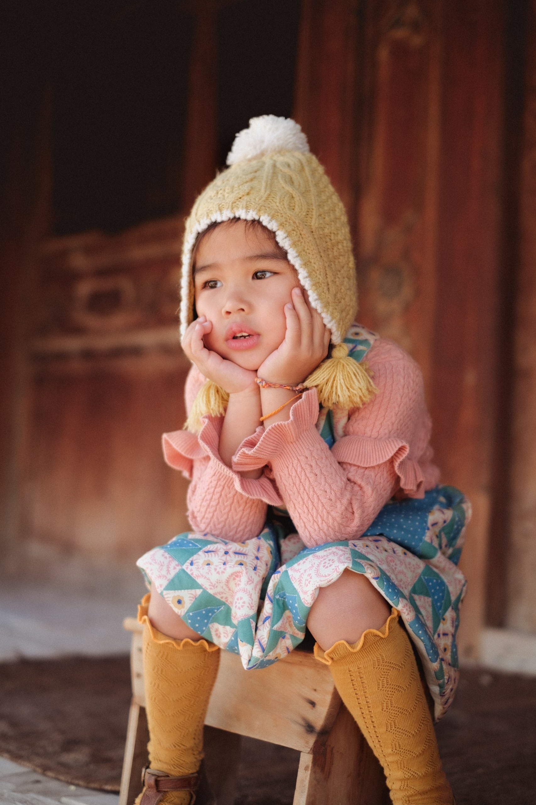 ラストT2》Louise Misha / Isoline Beanie - Honey | aalto koti