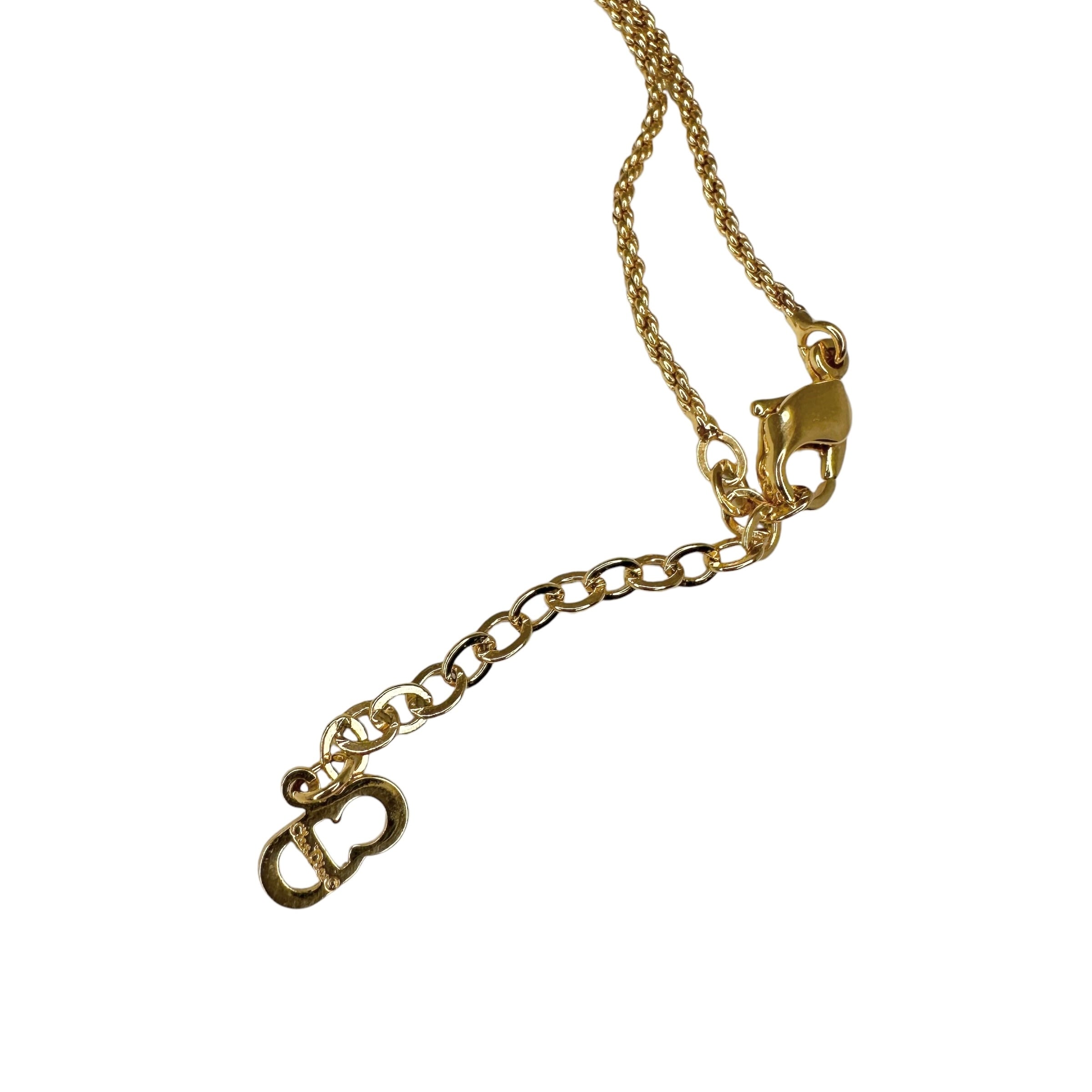 Christian Dior ディオール ロゴネックレス ゴールドアクセサリー