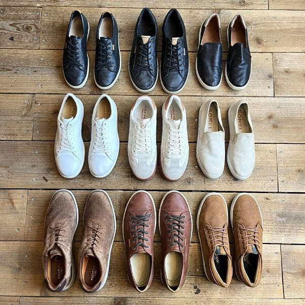 1点物◇コールハーンCole Haanレザースニーカー白シューズ古着11メンズ