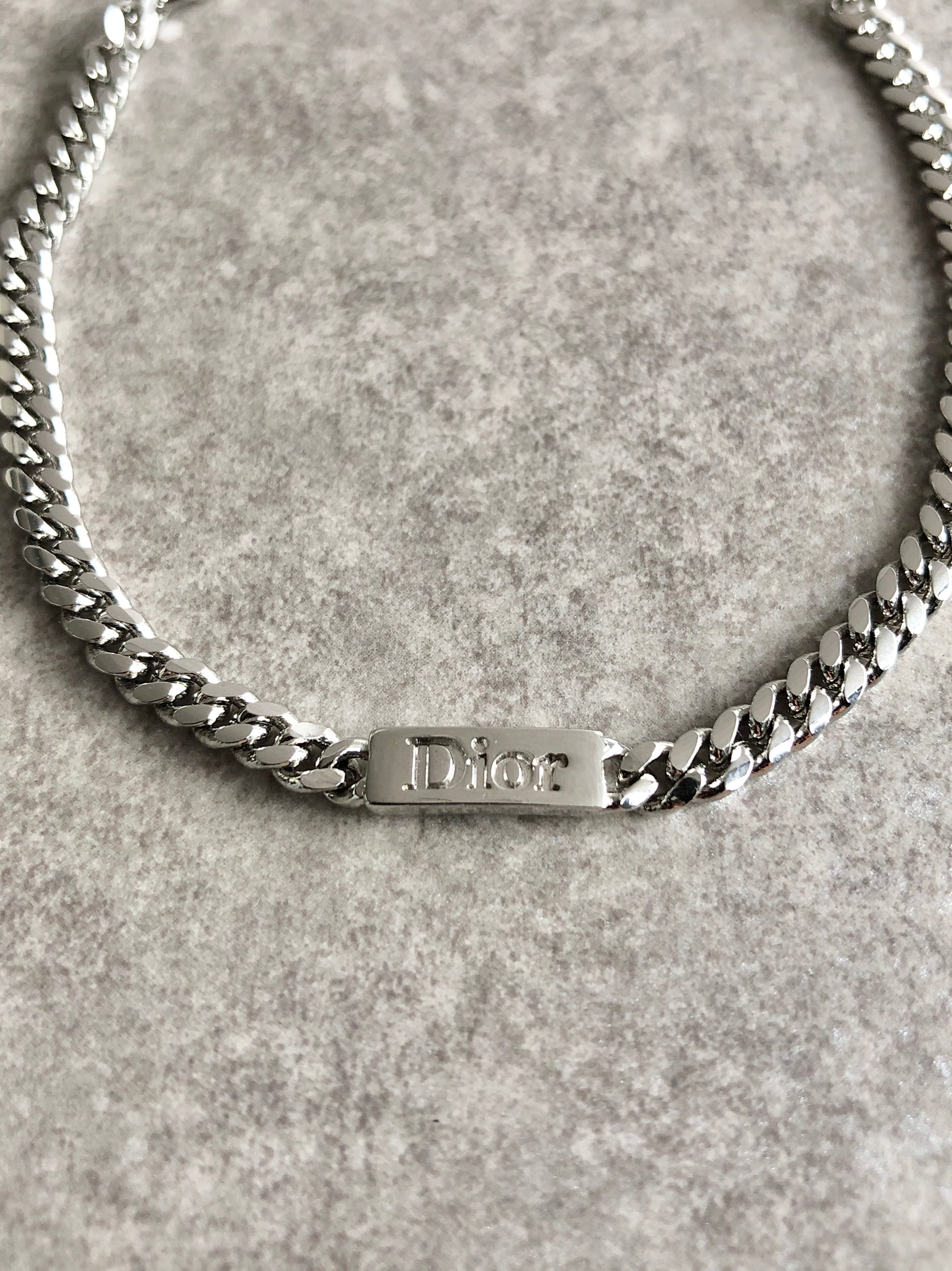Christian Dior クリスチャン ディオール ブレスレット シルバー ロゴ