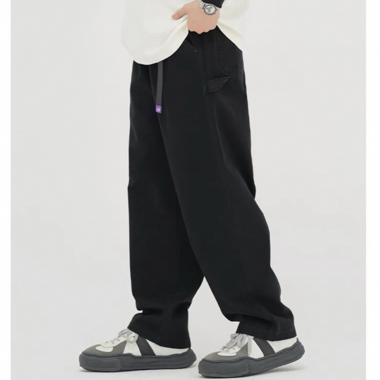 Loose fit utility cargo pants 0653 - 4