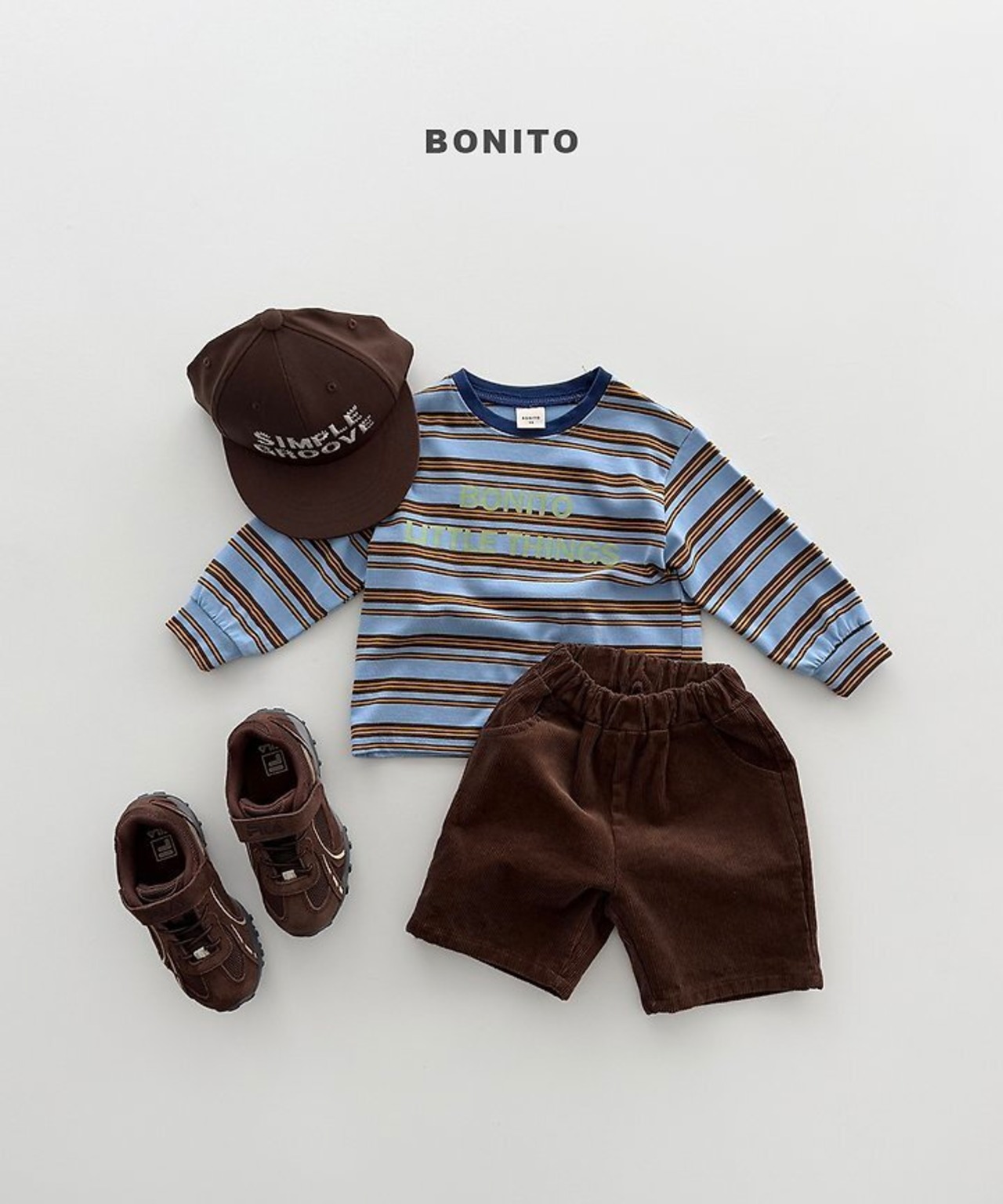 韓国子供服 / BONITO / 26Autumn / ワンポイントロゴTシャツ / 秋服 *12M~JM *