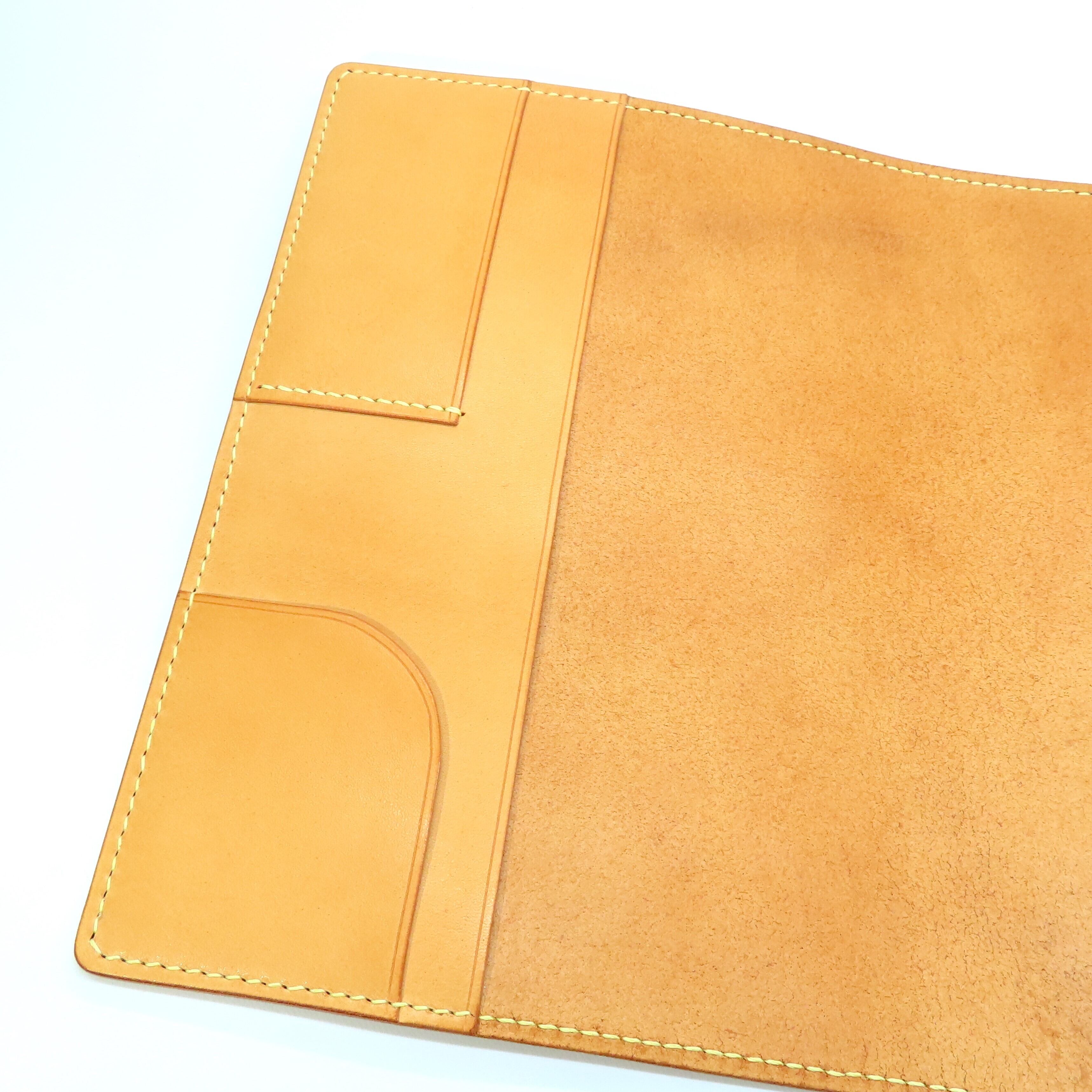 牛ヌメ革・A5・手帳カバー（手縫い） | 手作り革工房 Leaf