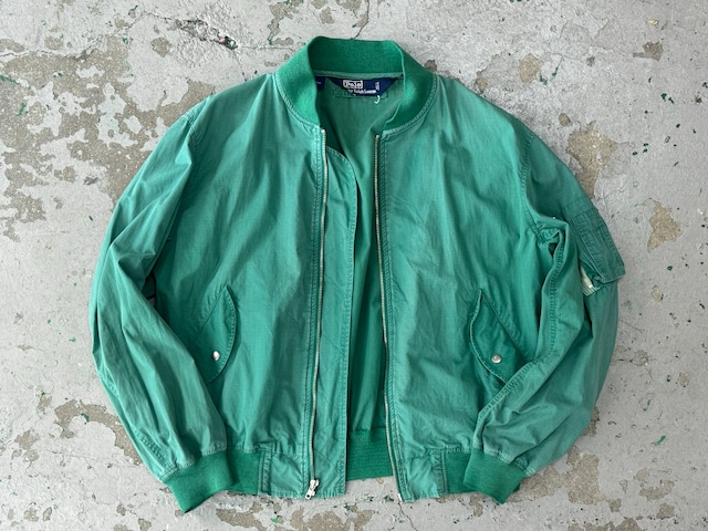polo ralph lauren cotton bomber jacket GREEN LARGE 76245
