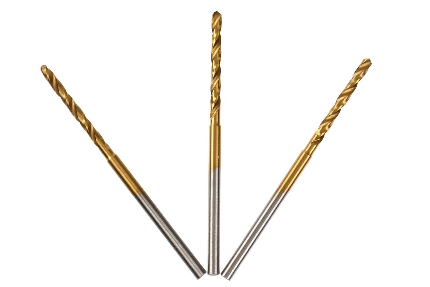 【在庫処分】UID チタンコートミニルーター 小径ドリル Φ2.2mm 3本セット シャフト径2.35mm チタンコートで長寿命(当社比約2倍) NO.875