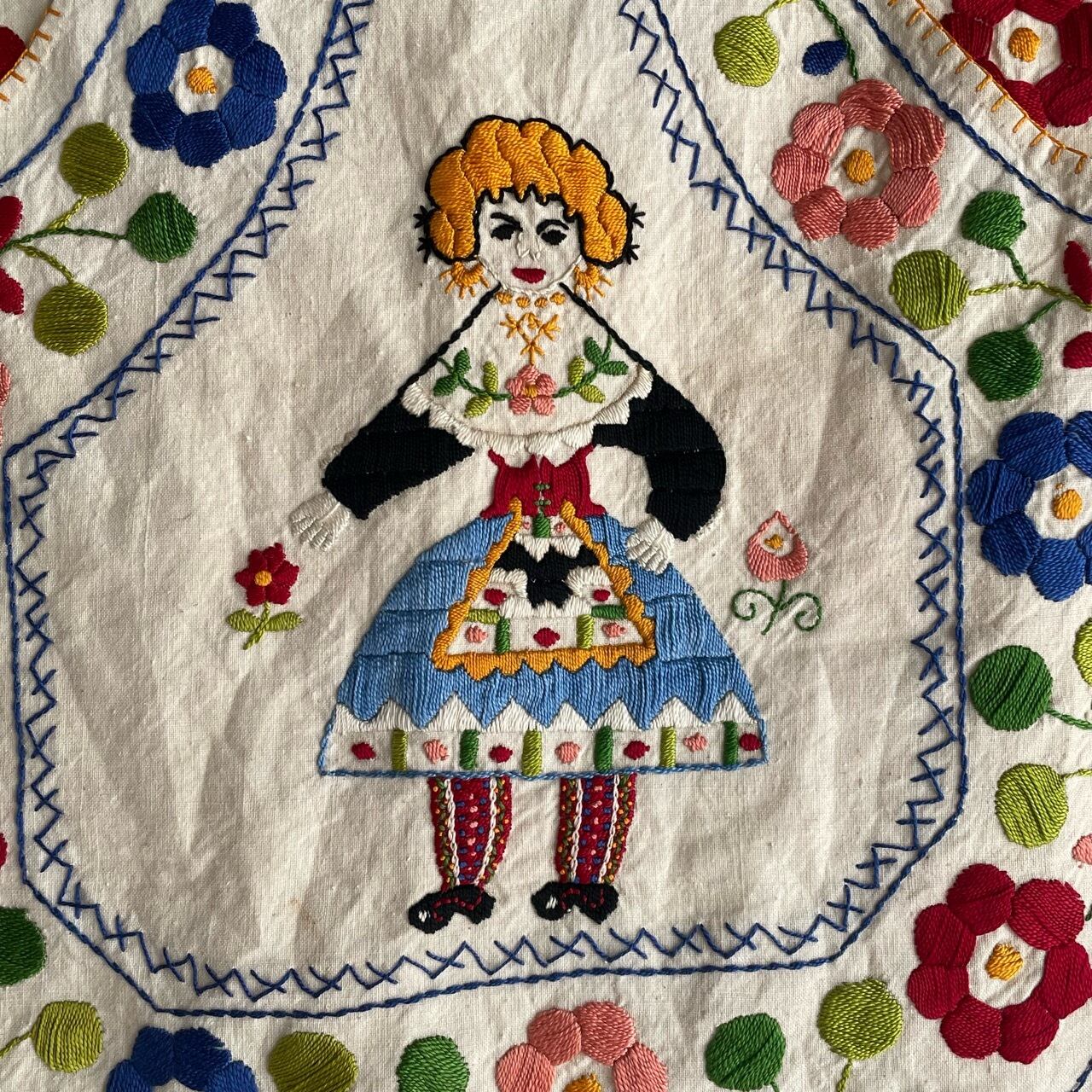 カントリー刺繍ヴィンテージエプロン | Boutique888